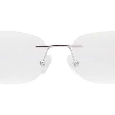 Rimless Rectangle 1 Eyeglasses