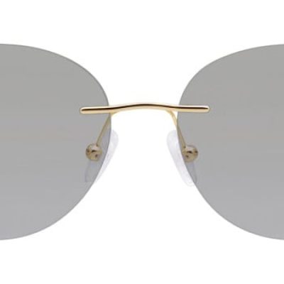 Rimless Round 2 Sunglasses